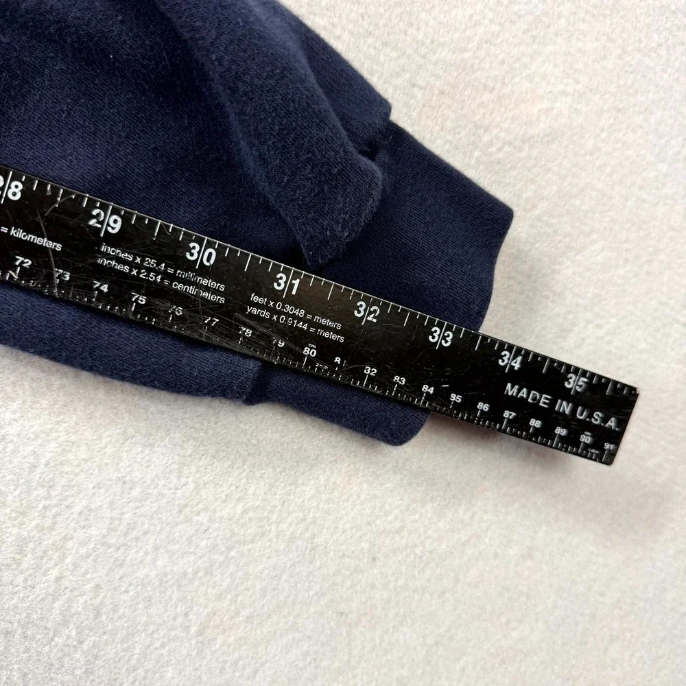 Adidas‎ Essentials Fleece Hoodie Mens L Blue Sportswear Drawstring Sweatshirt